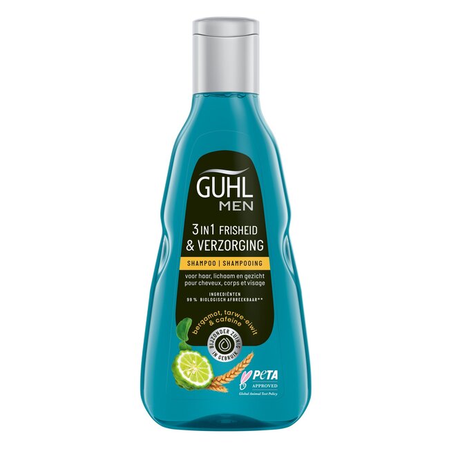 Man 3-in-1 frisheid & verzorging shampoo  250 Milliliter
