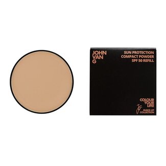 John van G John van G Sun protection compact powder refill 60 SPF50 1 Stuks