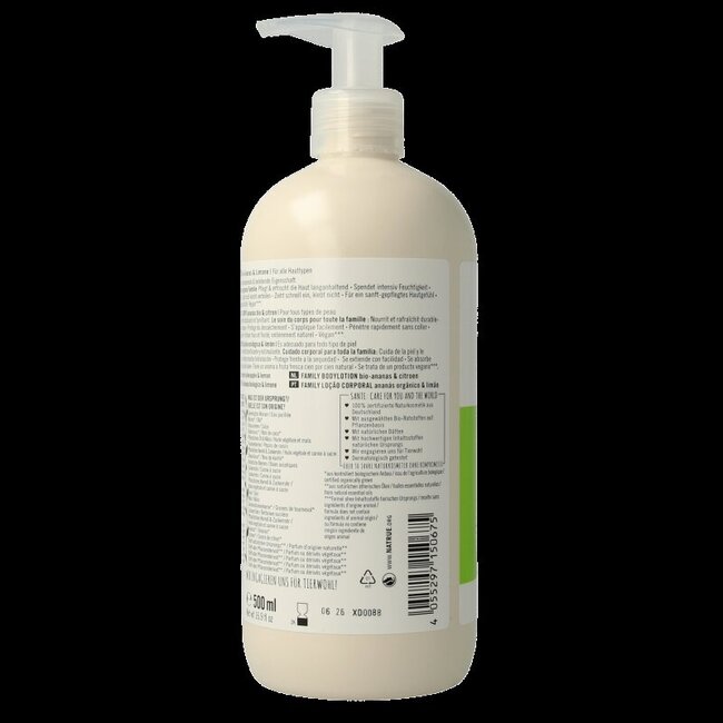Lait corporel Sante Family ananas & citron vert 500 ml