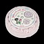 Cosmetics shower sponge with love  1 Stuks