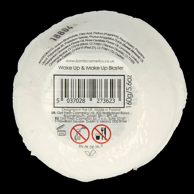 Bomb Cosmetics wake up & make up bath blaster  1 Stuks