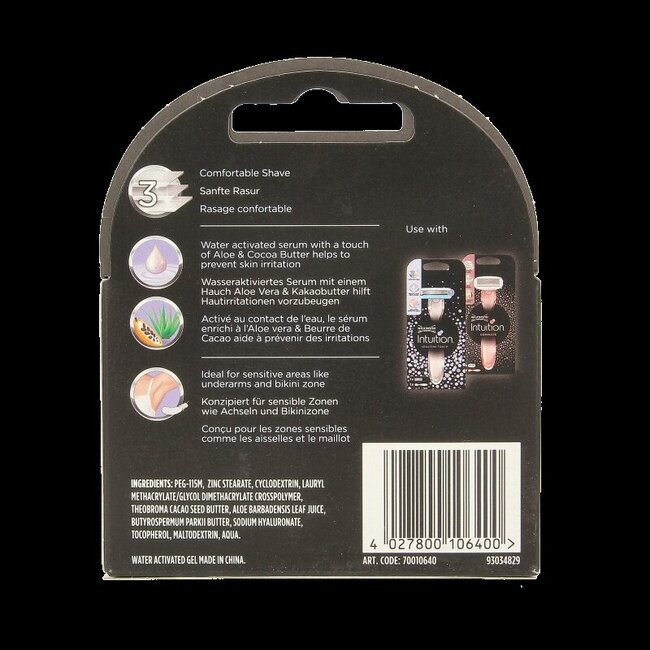 Wilkinson Intuition sensitive touch navulmesjes 4 Stuks