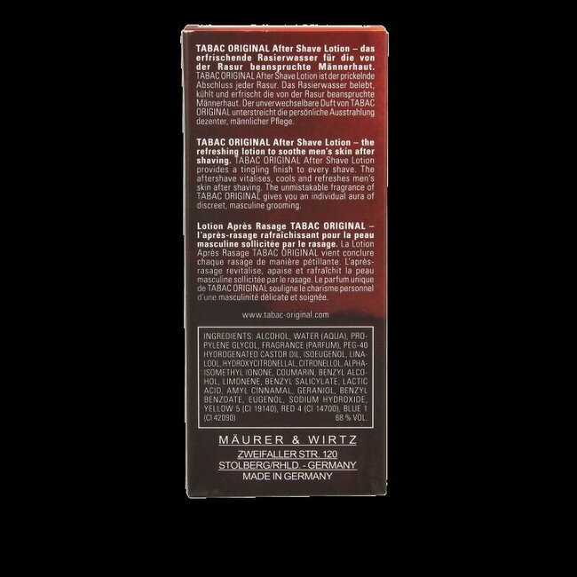Lotion après-rasage Tabac Original vaporisateur naturel 50 ml