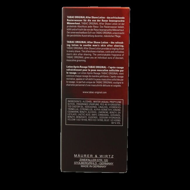 Tabac Original after shave lotion natural spray 100 Milliliter