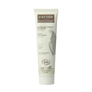 Cattier Cattier Witte klei peeling 100 Milliliter