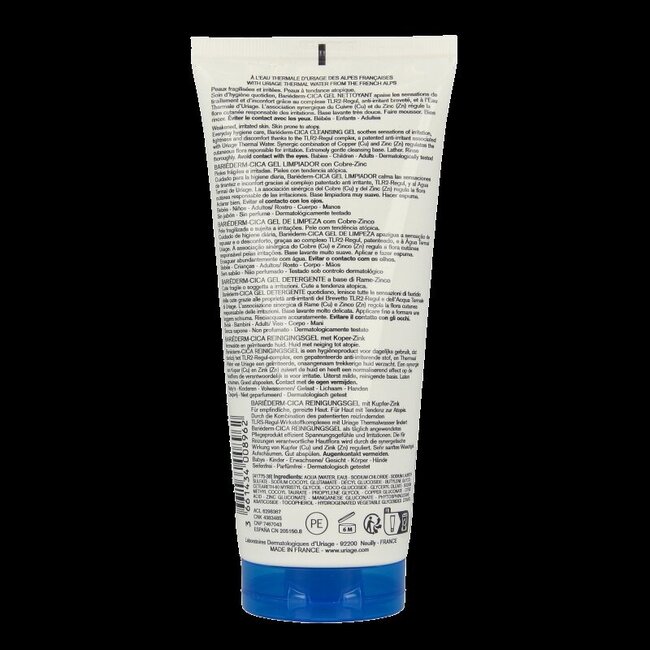 Uriage Bariéderm-Cica Gel Nettoyant peaux irritées 200 ml