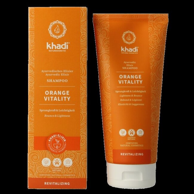Khadi Shampooing élixir orange vitalité 200 ml