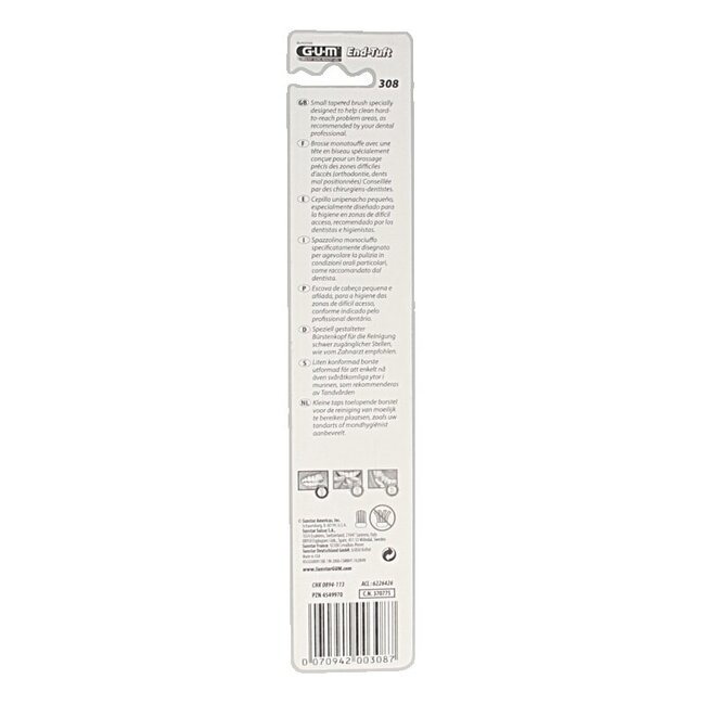 GUM Tandenborstel end-tuft 308MA 1 Stuks