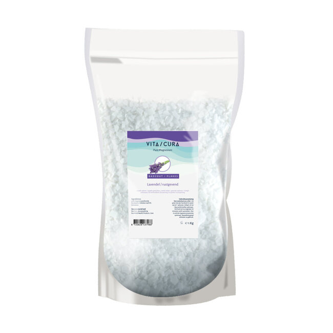 Magnesium zout flakes lavendel 1 Kilogram