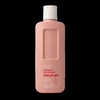 Seepje Showergel white peach and cedarwood 300 Milliliter
