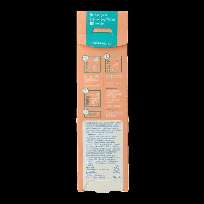 Seepje Shampooing réparation et soin recharge 38 grammes