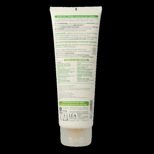 So Bio Etic Shampoo anti roos tea tree 250 Milliliter