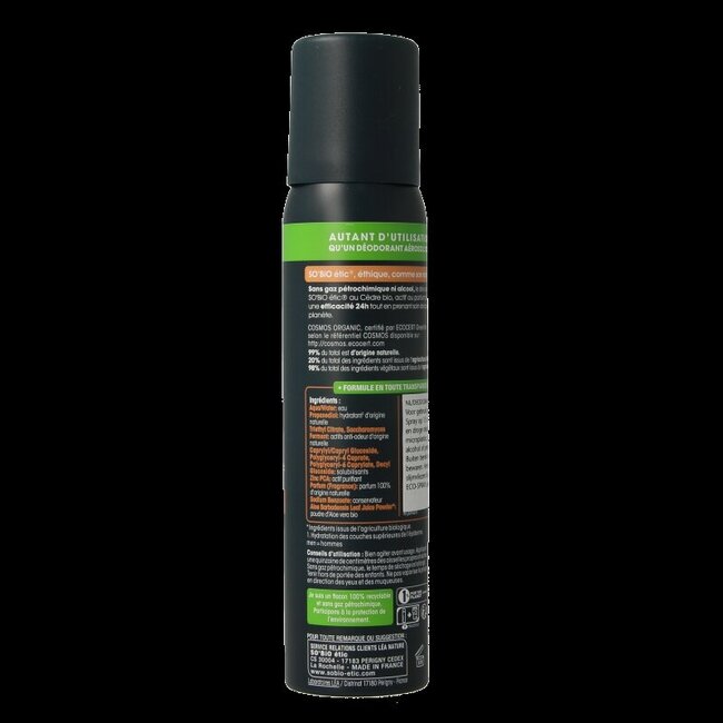 So Bio Etic For men deospray ceder 100 Milliliter