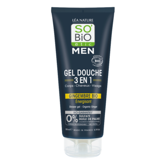 So Bio Etic Showergel for men 3-in-1 ginger 200 Milliliter