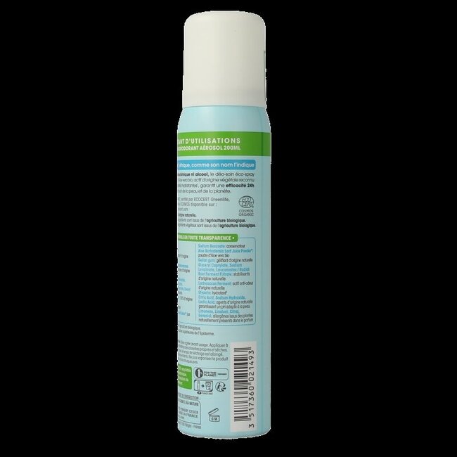 So Bio Etic Déodorant Spray femme aloe vera 100 millilitres
