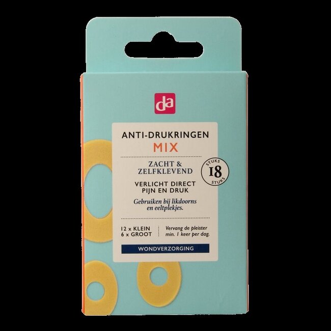 Anti drukringen mix 18 Stuks