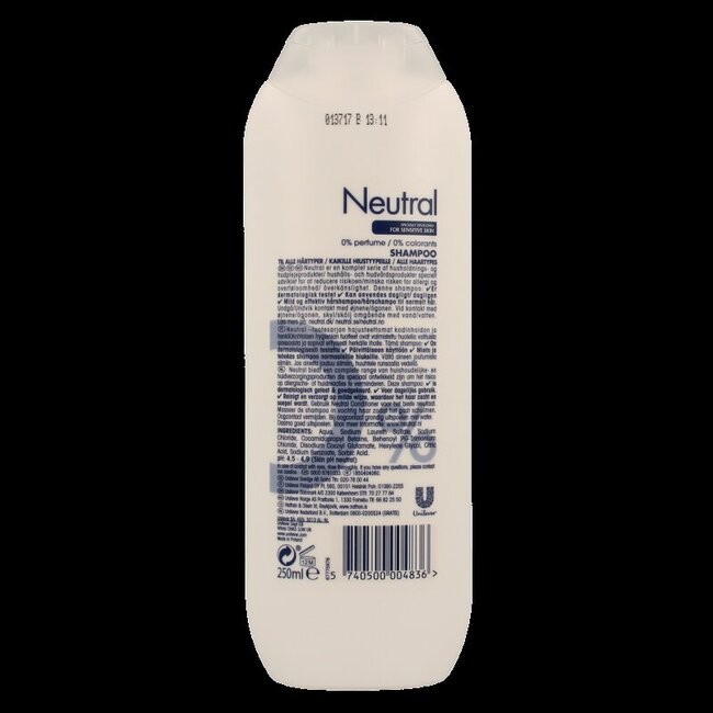 Shampooing Neutral normal 250 millilitres