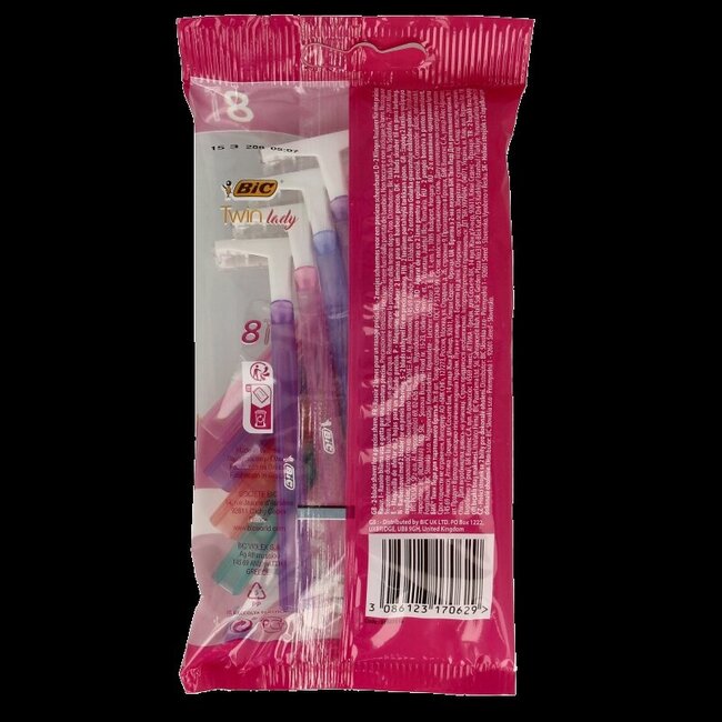 BIC Twin lady shaver pouch 8 8 Stuks