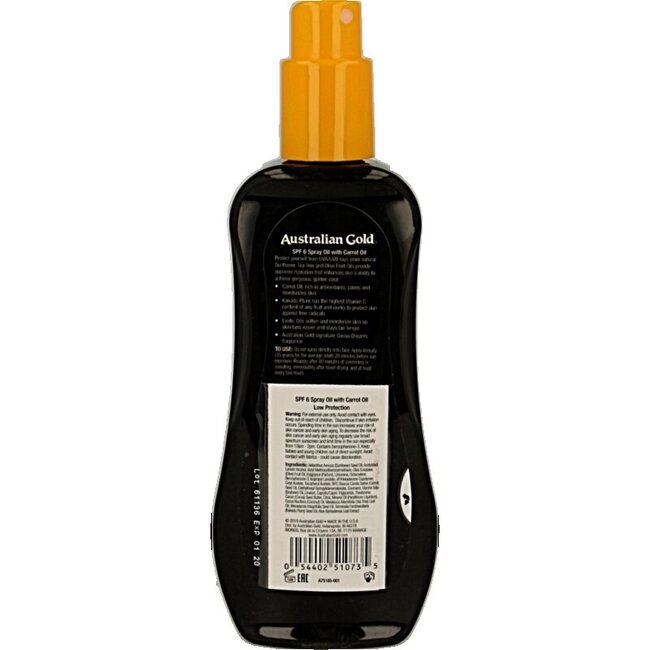 Australian Gold Spray oil SPF6 237 Milliliter