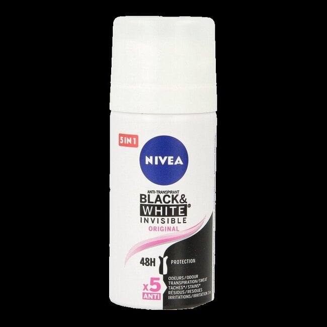 Deodorant spray black & white invisible  mini 35 Milliliter