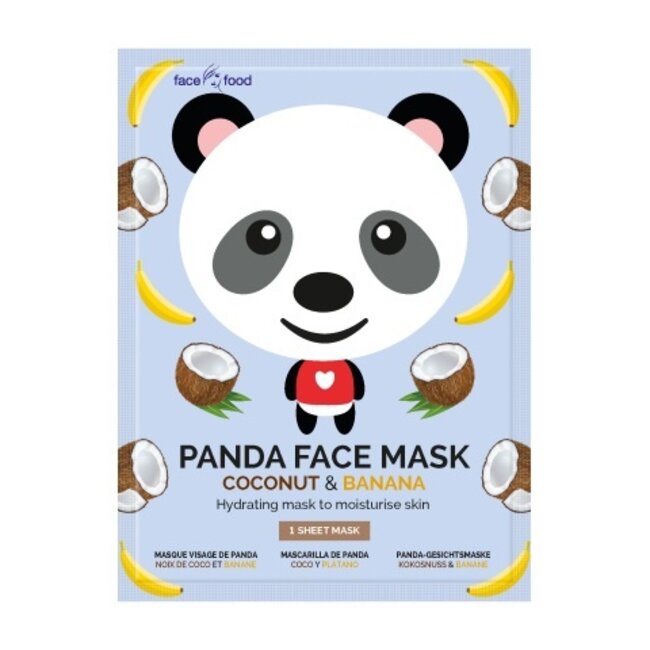 Panda sheet face mask coconut & banana  1 Stuks