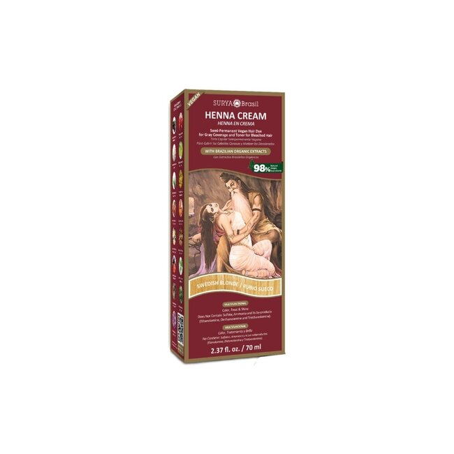 Henna haarverf cream Swedish blonde 70 Milliliter