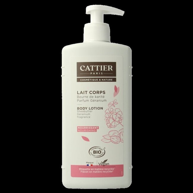 Body milk shea butter/geranium 500 Milliliter