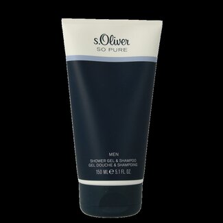 S Oliver So pure men showergel & shampoo 150 Milliliter