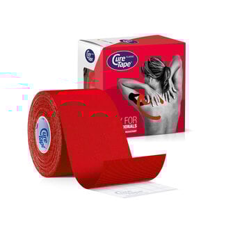 Cure Tape Kinesiotape rood 5cm x 5m 1 Stuks