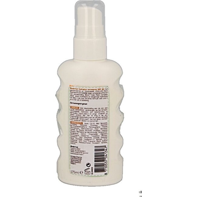 Biodermal Zonnespray hydraplus SPF30 175 Milliliter
