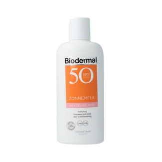 Biodermal Zonnemelk gevoelige huid SPF50+ 200 Milliliter