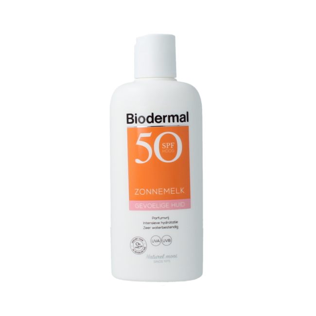 Zonnemelk gevoelige huid SPF50+ 200 Milliliter