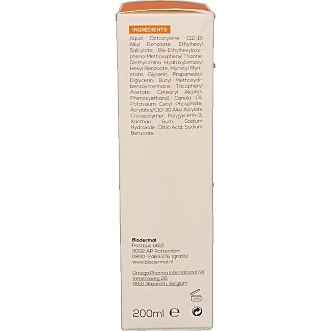 Lait solaire Biodermal peaux sensibles SPF30 200 ml