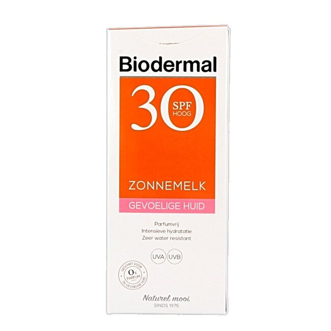 Lait solaire Biodermal peaux sensibles SPF30 200 ml