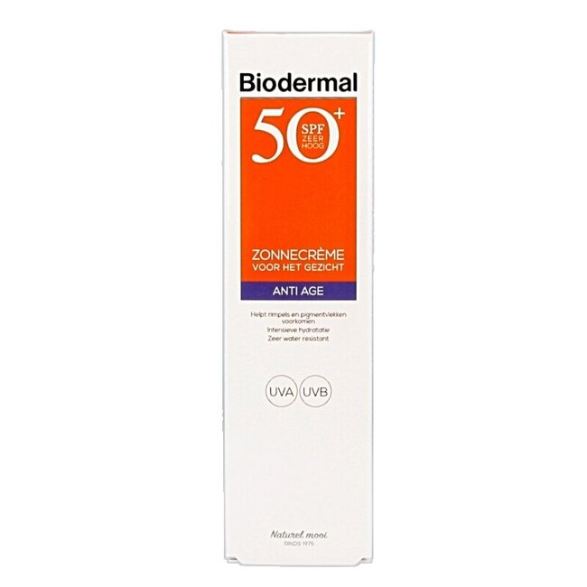Biodermal Crème solaire anti-âge visage SPF50+ 40 ml