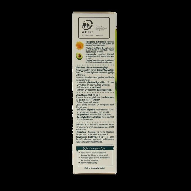 Kneipp Crème pour les pieds 5-en-1 75 ml