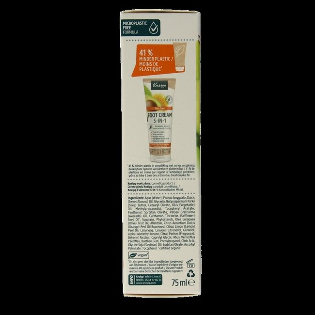 Kneipp Crème pour les pieds 5-en-1 75 ml
