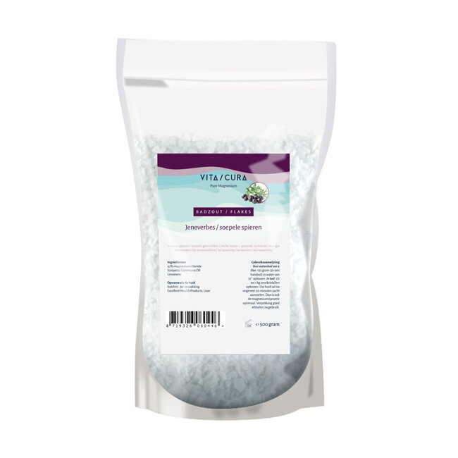 Magnesium zout/flakes jeneverbes 500 Gram
