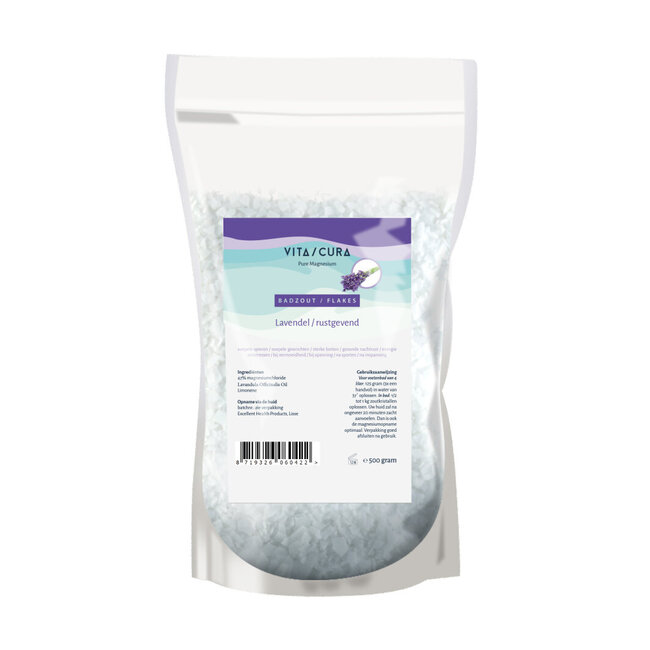 Magnesium zout/flakes lavendel 500 Gram