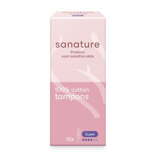 Sanature Sanature Tampons Super 16 pièces