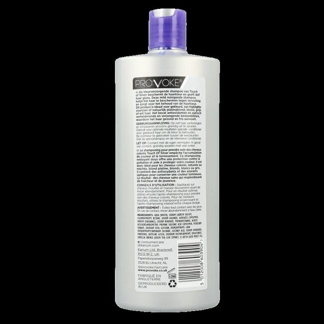 Provoke Shampooing soin éclat Touch of Silver 400 ml