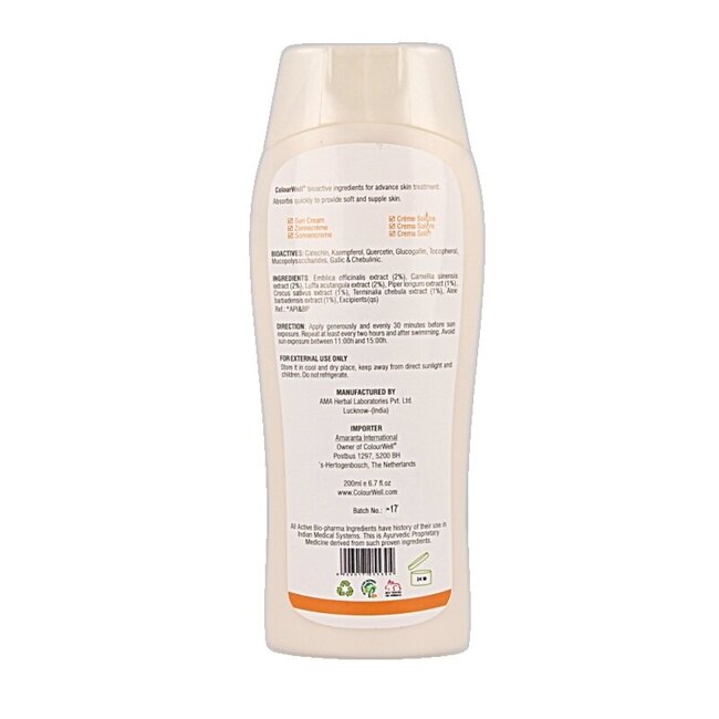 Colourwell Natuurlijke zonnecreme SPF30 200 Milliliter