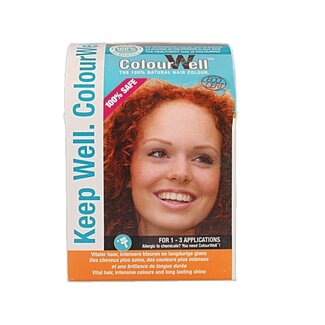 Colourwell Colourwell Coloration capillaire 100 % naturelle rouge cuivré 100 g
