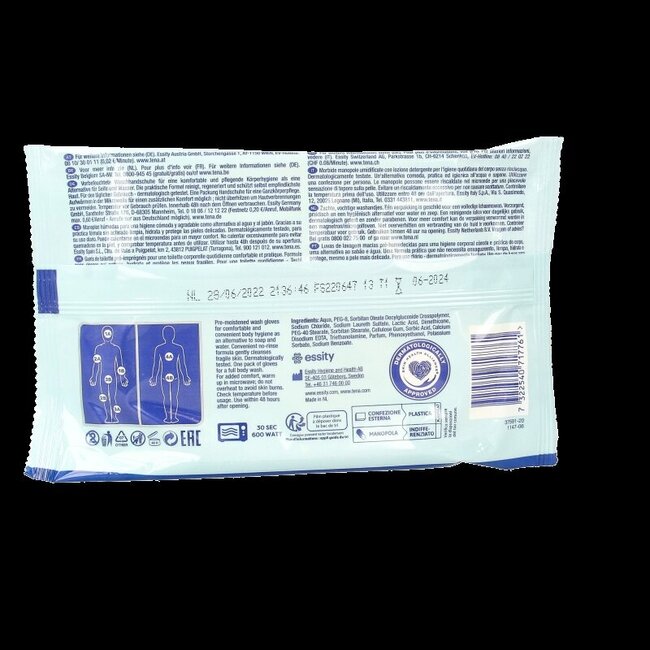 Tena Wet wash glove freshly 5 Stuks