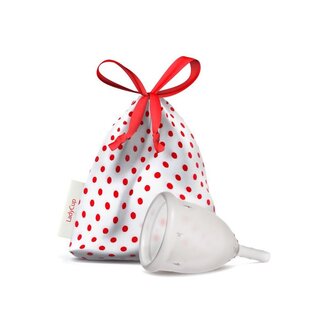 Ladycup Menstruatiecup transparant maat S 40mm 1 Stuks