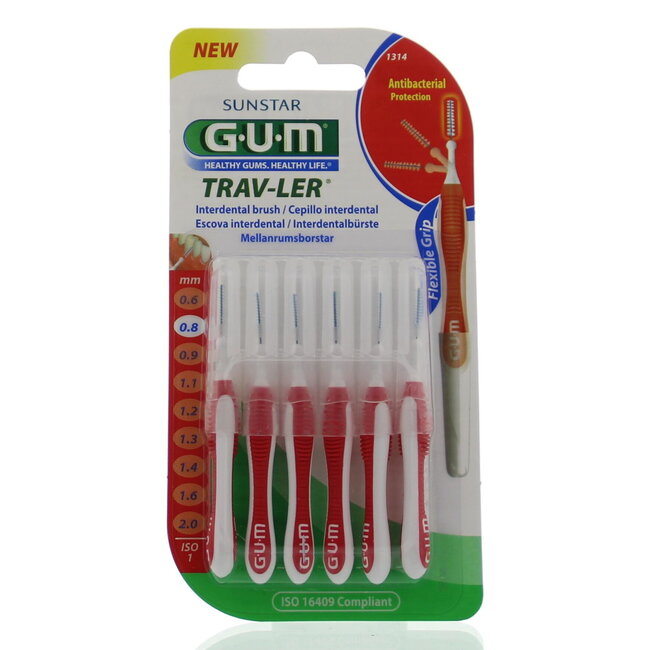 Trav-ler rager 0.8 mm (rood) 6 Stuks