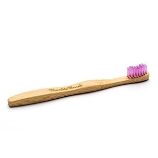 The Humble Co Tandenborstel bamboe kids roze brush soft 1 Stuks