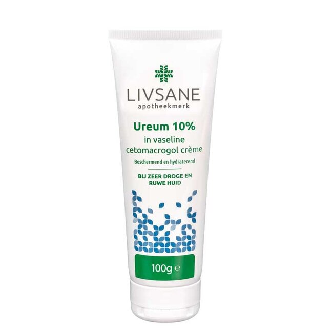 Ureum 10% in vaselinecetomacrogolcreme in tube 100 Gram