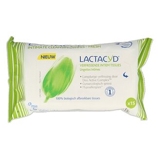 Lactacyd Lingettes rafraîchissantes Lactacyd, 15 unités