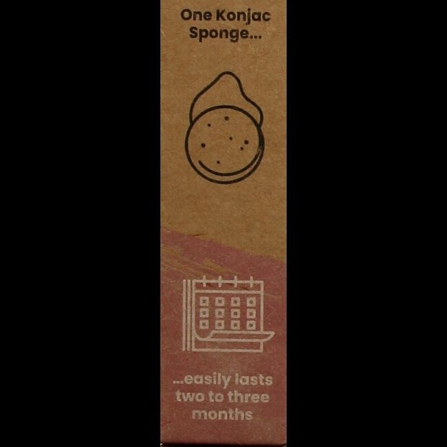 Happysoaps Konjac spons gevoelige huid 1 Stuks